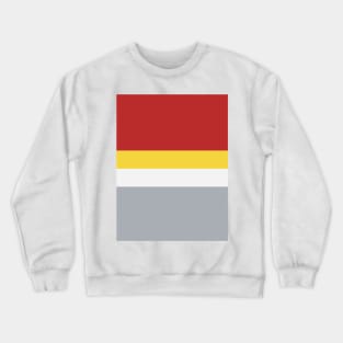 Liverpool Retro 1982 Red Yellow White Grey Hoops Crewneck Sweatshirt